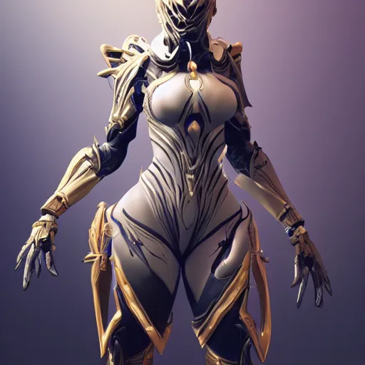 Prompt: beautiful intricate fanart of female warframe, elegant pose, well designed, high quality, artstation, deviantart, furaffinity, octane render