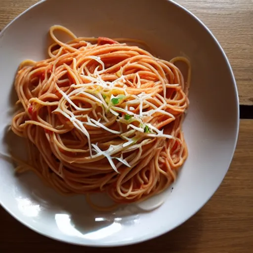 Prompt: spaghetti, but it's alive