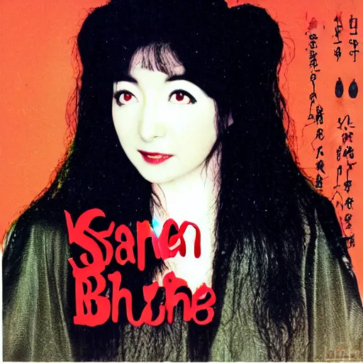 Image similar to japanese kate bush, album cover