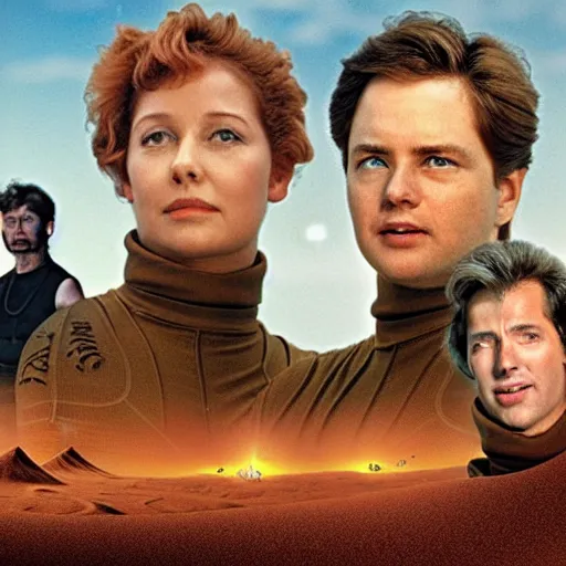 Image similar to the movie dune, but with earthworms