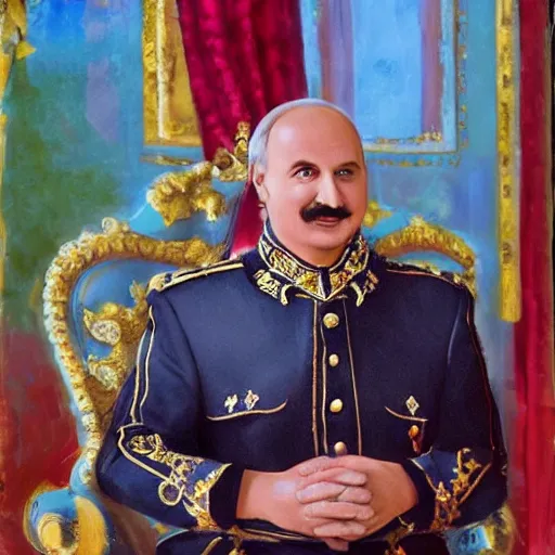 Image similar to Alexander Lukashenko as a genie