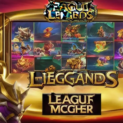 Image similar to league of legends themed slot machine