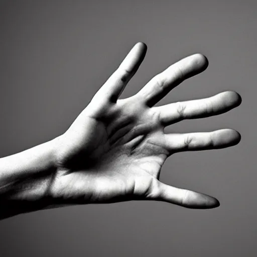 Image similar to a human hand that actually looks like a hand with 5 fingers photo