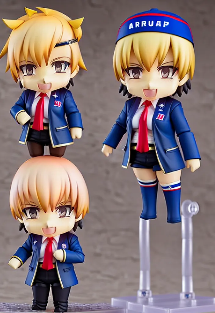 Image similar to An Anime Nendoroid of DONALD TRUMP!!!!!!!!!, Product Photo, 8k, Sharp photo