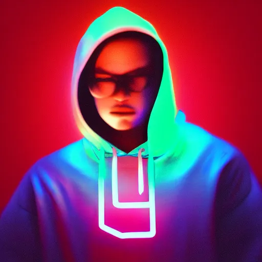 Image similar to python in hoodie, portrait, vaporwave, synthwave, neon, vector graphics, cinematic, volumetric lighting, f 8 aperture, cinematic eastman 5 3 8 4 film, photorealistic