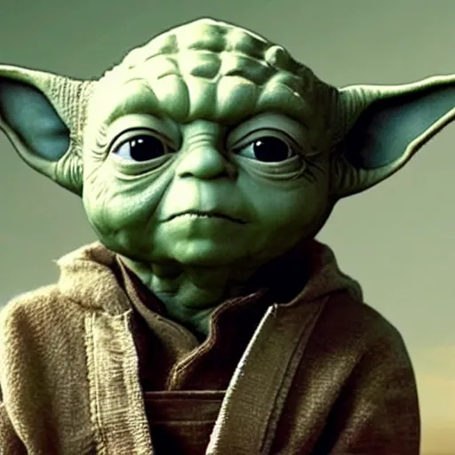 Prompt: a starwars character looks exactly like yoda but does not have any ears at all. just a round head