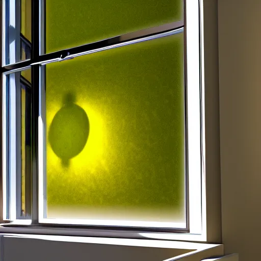 Image similar to the sun reflecting on a window, 8k, ray tracing reflections