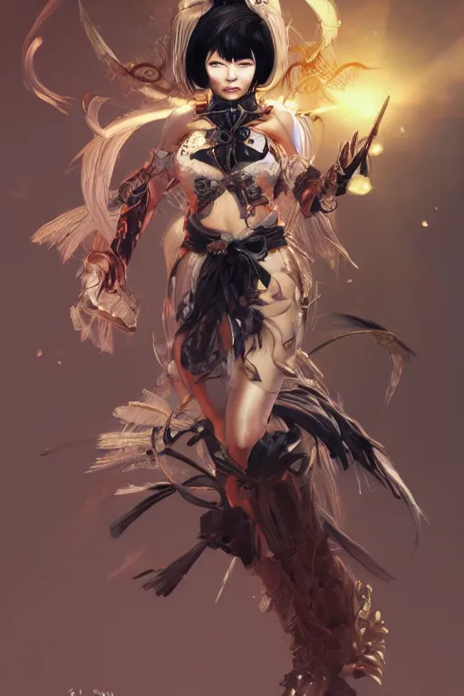 Prompt: souless Bjork in a blade and soul spinoff artbook rendered by the artist Hyung tae Kim, Jiyun Chae, Lê Long, Joe Madureira, trending on Artstation by Hyung tae Kim, artbook, Stanley Artgerm Lau, WLOP, Rossdraws , James Gurney