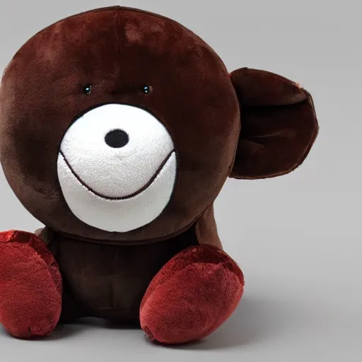 Prompt: realistic rendering of a plush happy sars cov - 2 virus toy