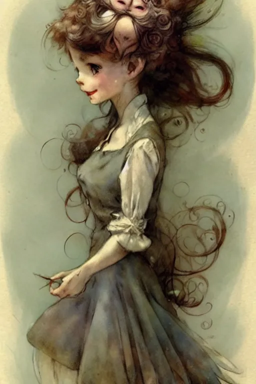 Image similar to (((((1950s fairy tale modrd . muted colors.))))) by Jean-Baptiste Monge !!!!!!!!!!!!!!!!!!!!!!!!!!!