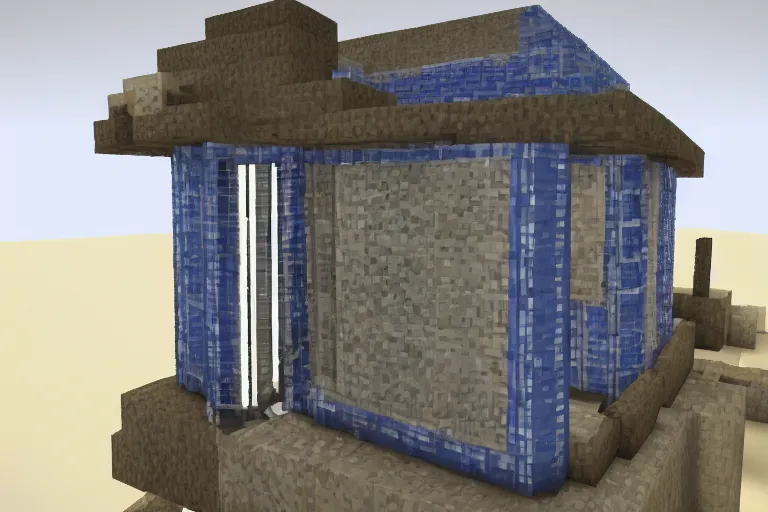 Image similar to tardis in minecraft