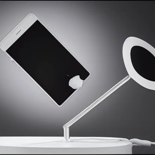 Image similar to apple online kissing device, product photo, studio lighting, 8k