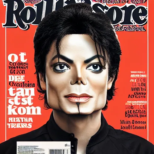 Prompt: genetic combination of michael jackson and paul mccartney on the cover of rolling stone magazine, dynamic lighting, ultra detailed