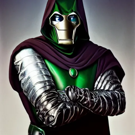 Prompt: hyperrealistic studio photograph portrait of doctor doom by annie liebovitz, trending on artstation shocking detail 8 k