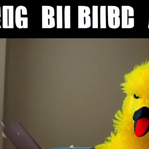 Image similar to big bird lofi beats to chill and study to 2 4 / 7