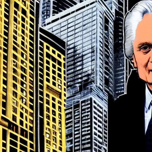 Image similar to Gordon Gekko as a crypto trader in 2020s