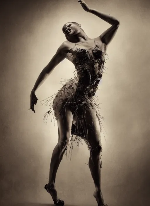 Image similar to expressive full body photo of an angels dancing, glamour shot, by jenny saville, by stefan gesell, photorealistic, canon r 3, fashion photography, hyper maximalist, elegant, ornate, luxury, elite, environmental portrait, symmetrical features, octane render, unreal engine, solid dark grey background, dramatic lights