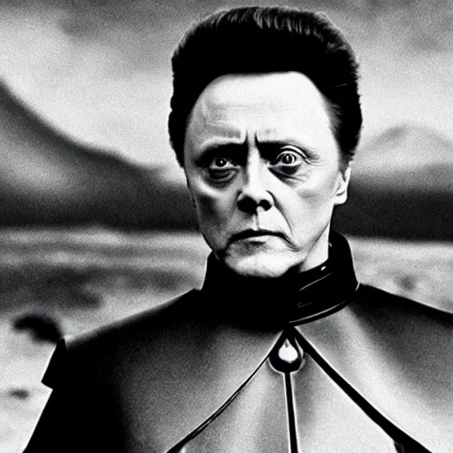 Image similar to christopher walken as emperor shaddam iv in dune