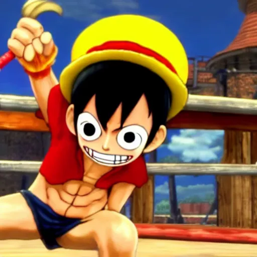 Image similar to monkey d. luffy in super smash bros. ultimate