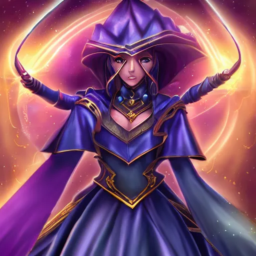 beautiful dark magician girl, full body, mystical, | Stable Diffusion ...