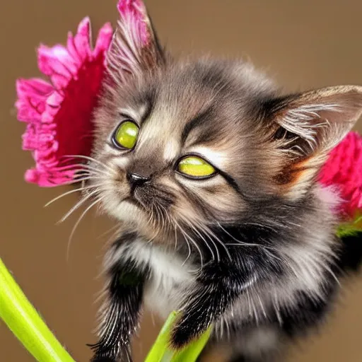 Image similar to photo of a bee that looks like a kitten