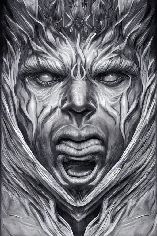 Image similar to man with seven eyes | digital painting | highly detailed | artgerm