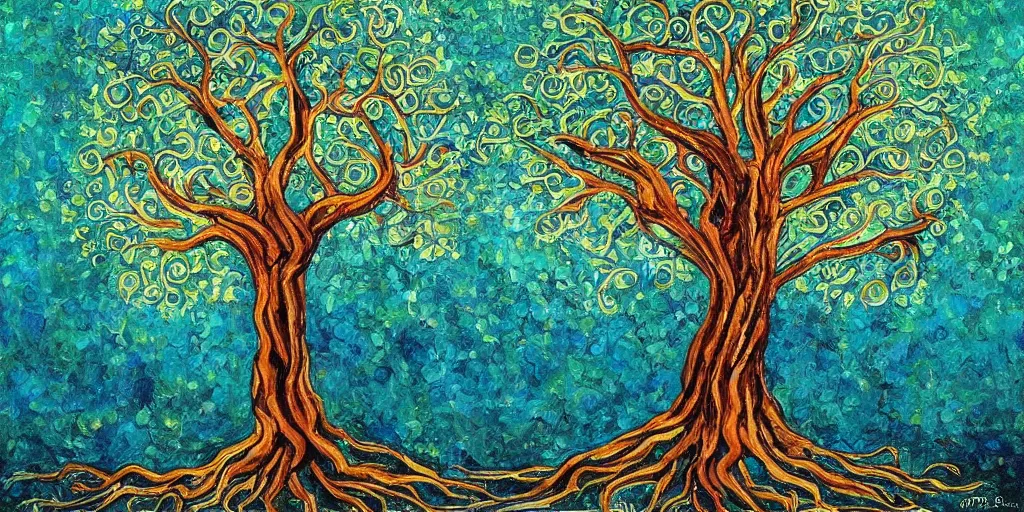 Image similar to the tree of life, masterpiece