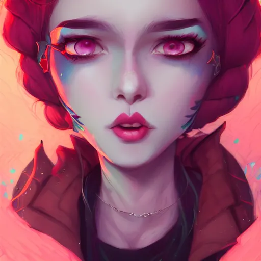 Image similar to a portrait of a beautiful punkrock girl, art by lois van baarle and loish and ross tran and rossdraws and sam yang and samdoesarts and artgerm, digital art, highly detailed, intricate, sharp focus, Trending on Artstation HQ, deviantart, unreal engine 5, 4K UHD image