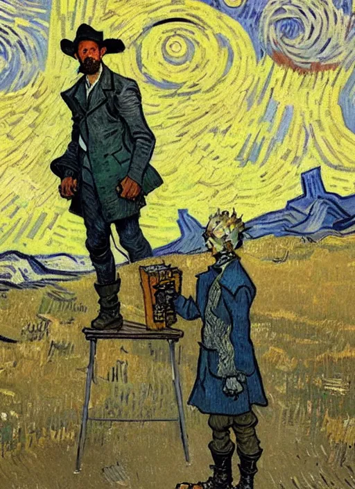 Image similar to capetown painted vincent van gogh by chiara bautista and norman rockwell and greg rutkowski weta studio, and lucasfilm