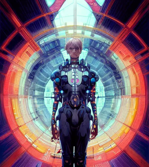 Prompt: symmetry portrait of viggo mortensen cyberborg ultra detailed, intricate, anime, dynamic lighting, digital art, digital painting, art station, wlop, sharp focus, illustration, art by artgerm and greg rutkowski and alphonse mucha