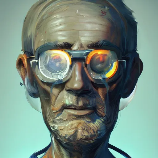 Image similar to concept art of scientist by jama jurabaev, scifi, extremely detailed, trending on artstation, high quality, brush stroke