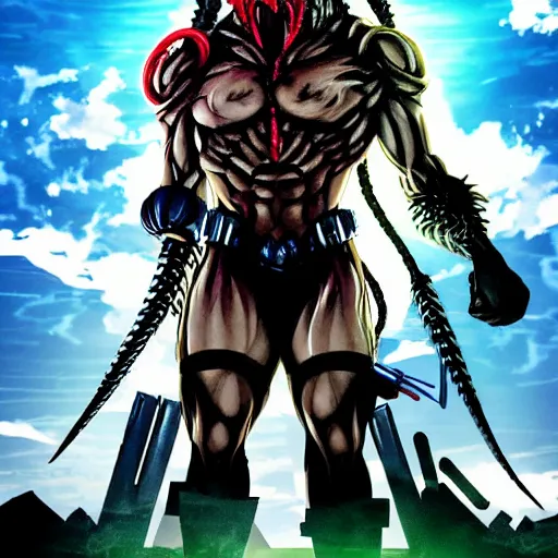 Prompt: anime key visual of the predator