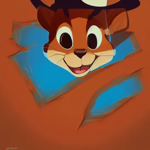 Image similar to face icon stylized minimalist chip'n dale : rescue rangers, loftis, cory behance hd by jesper ejsing, by rhads, makoto shinkai and lois van baarle, ilya kuvshinov, rossdraws global illumination