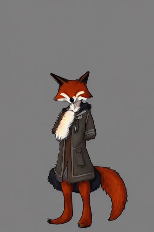 Image similar to a fox fursona, trending on artstation, by kawacy, furry art, digital art