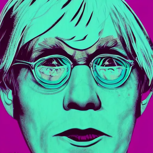 Prompt: an extremely psychedelic portrait of andy warhol as kenye west, surreal, lsd, face, detailed, intricate, elegant, lithe, highly detailed, digital painting, artstation, concept art, smooth, sharp focus, illustration,