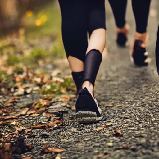 Image similar to a woman going for walk, holding hands with a spider.