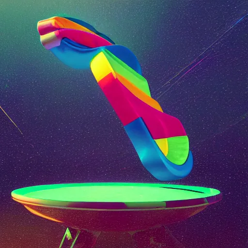 Image similar to 🚀🌈🤩, octane 3 d render