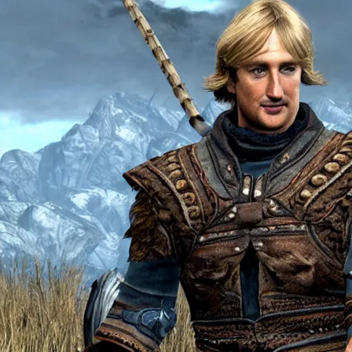 Prompt: owen wilson in skyrim