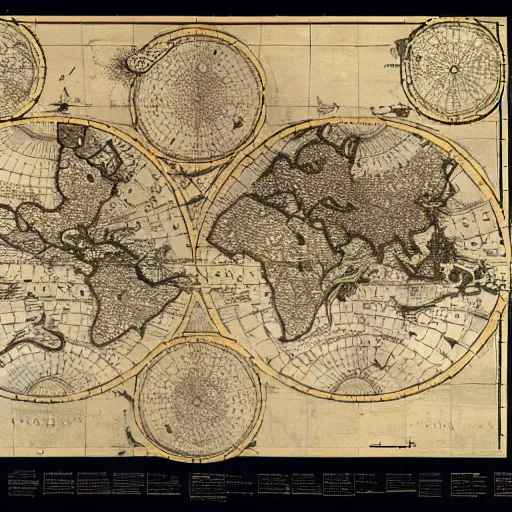 Prompt: a map of the universe