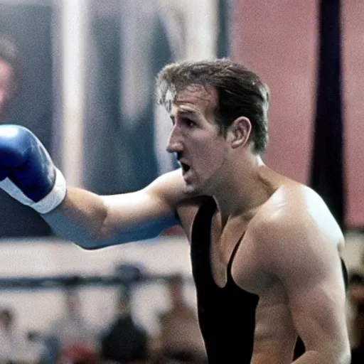 Prompt: movie still of harry kane as a boxer in rocky 4,