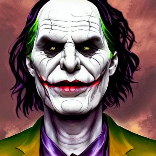 Prompt: voldemort as the joker, highly detailed, photorealistic, hyper detailed