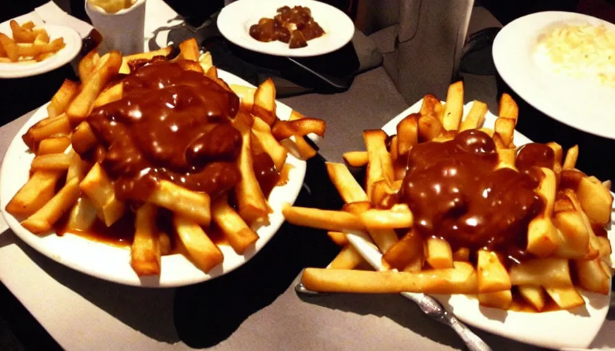 Image similar to poutine ( the canadian meal ) from mordor