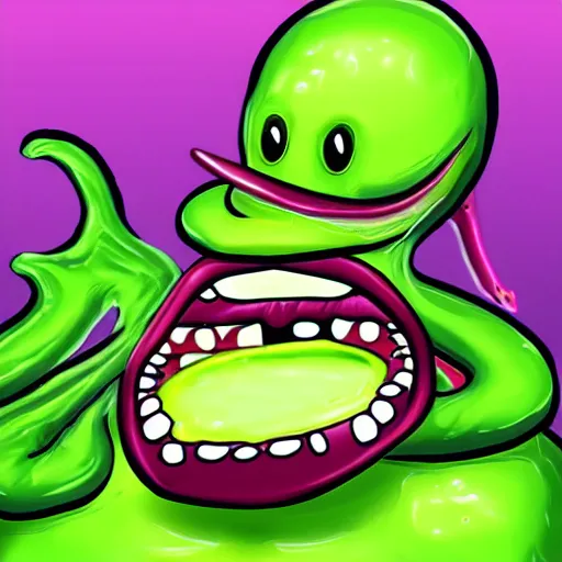 Image similar to slime monster