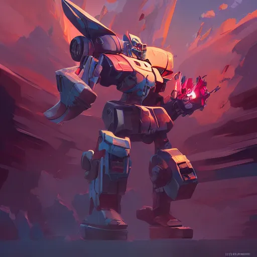 Image similar to hero world transformers, behance hd by jesper ejsing, by rhads, makoto shinkai and lois van baarle, ilya kuvshinov, rossdraws global illumination