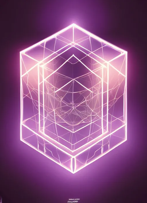 Image similar to symmetry!! product render abstract mysterious cube floating, glowing lights!! intricate elegant, highly detailed, digital painting, artstation, concept art, smooth, sharp focus, illustration, art by artgerm