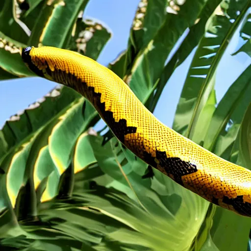 Prompt: a banana snake