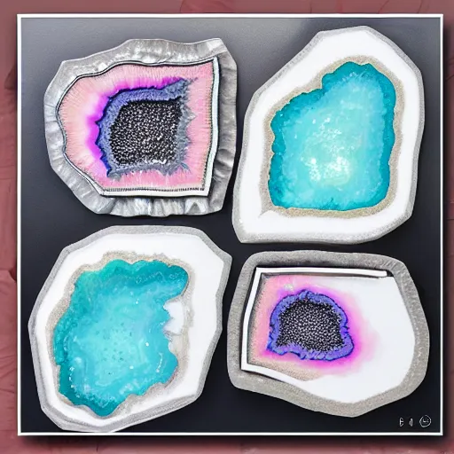 Image similar to light pink and white gold geode style epoxy resin painting no blue beautiful solid colors, edge to edge, full frame, intricate, elegant, highly detailed, smooth, sharp focus, high contrast, dramatic lighting