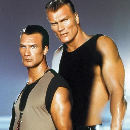 Image similar to steven seagal and dolph lundgren - c 0. 0 0 0 1