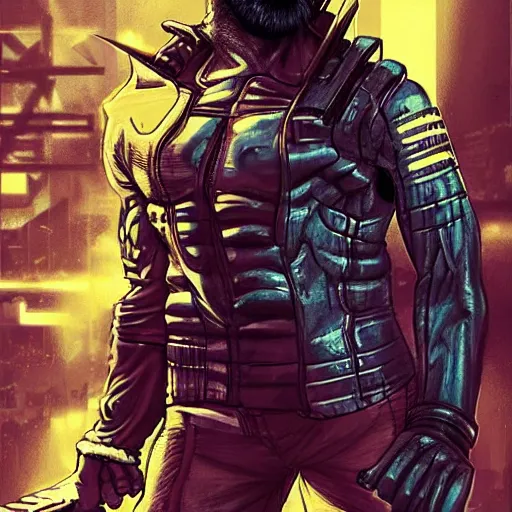 Prompt: Cyberpunk Wolverine