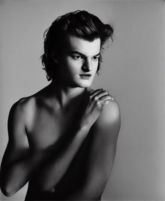 Image similar to joe keery by robert mapplethorpe